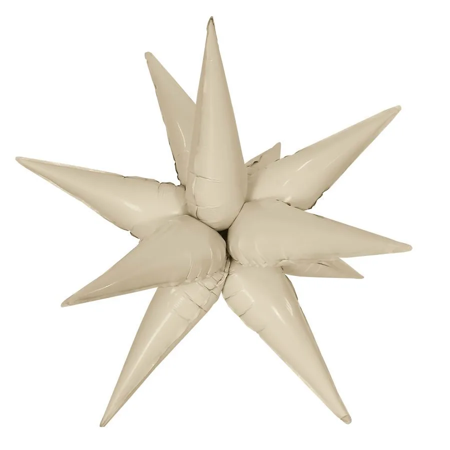 F 26''/66 см Звезда,Составная, Белый песок, Сатин, 1 шт. в уп.(Китай)