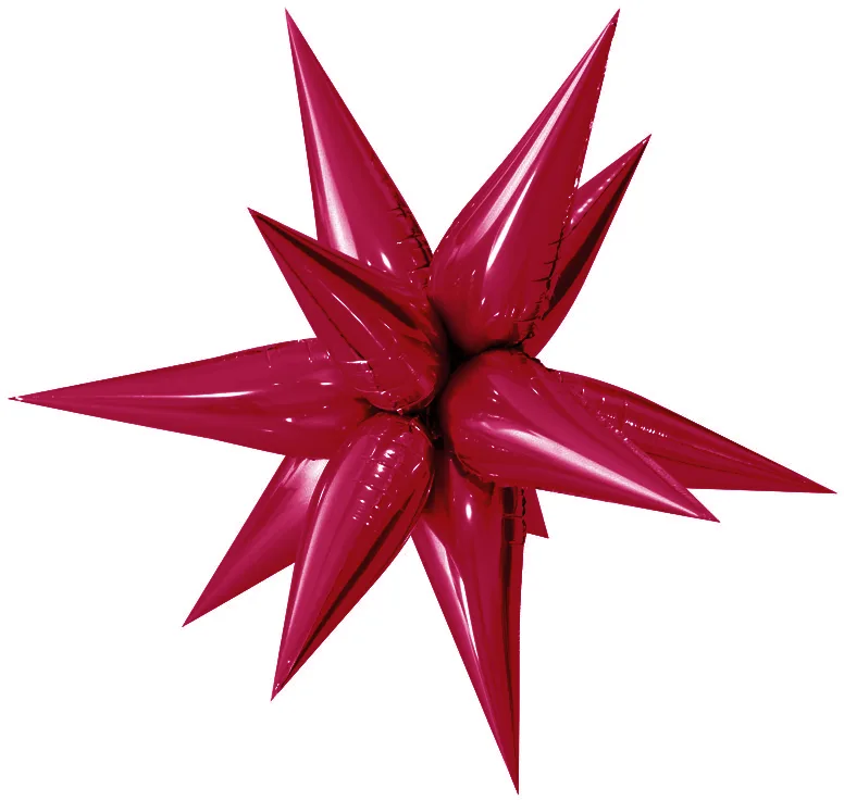 F 26''/66 см Звезда, Составная, Бургундия, 1 шт. в уп.(Китай)