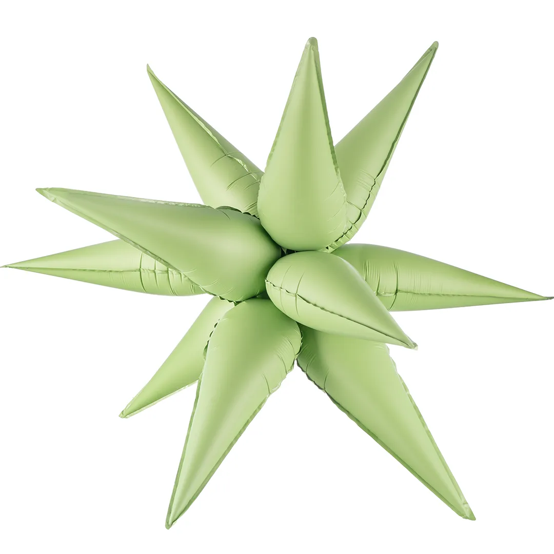 F 26''/66 см Звезда, Составная, Светло-зеленый, Сатин, 1 шт. в уп.(Китай)