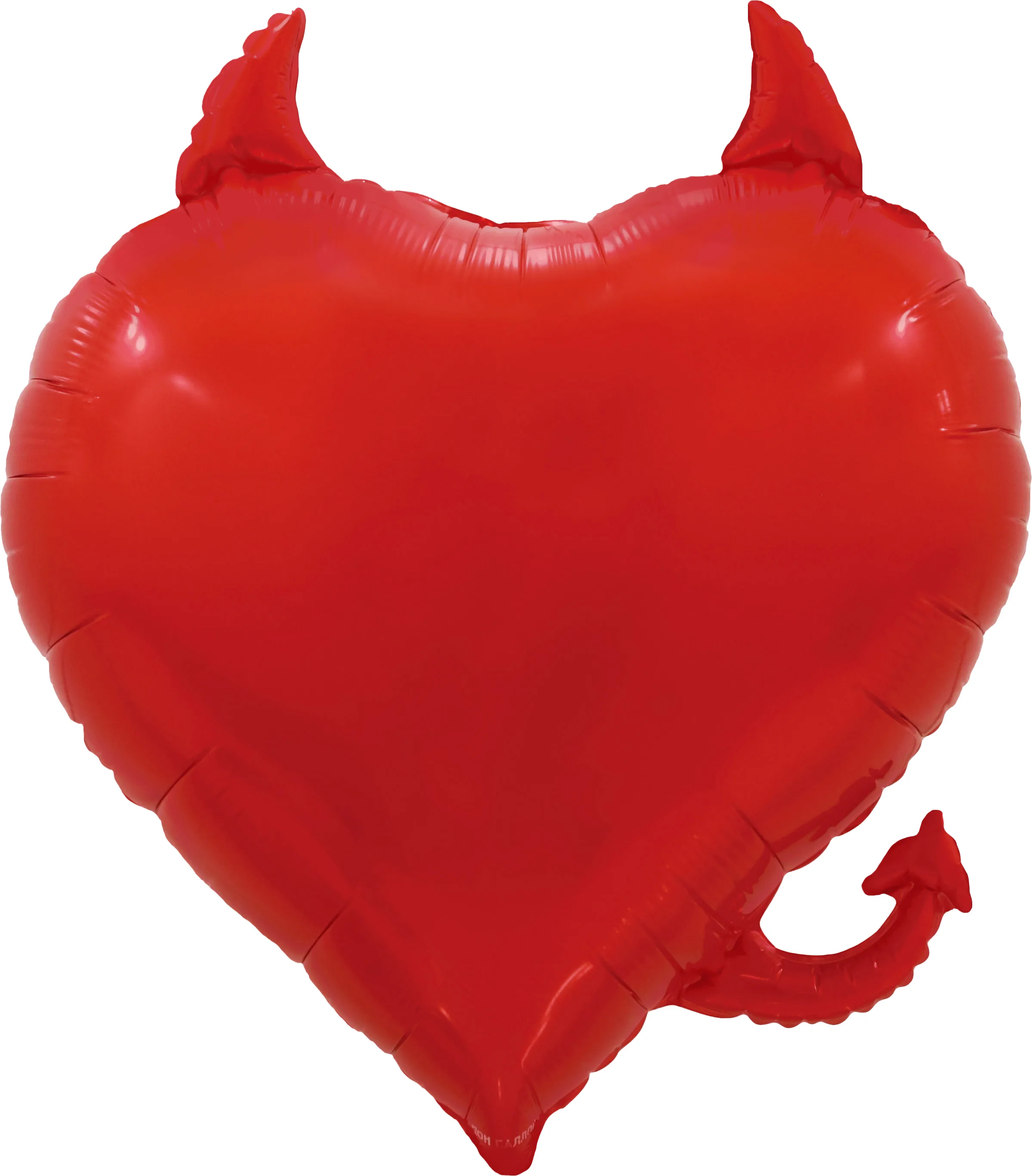 F 30"76см Сердце, Чертенок, Красный, 1 шт. в уп.(Китай)