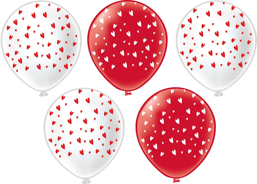 Б 12"/30см 5ст. Сердца!/25 шт./(Таиланд)