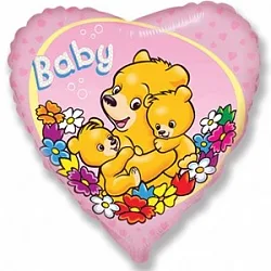 И 18 Сердце Новорожденные, Розовый / 1 шт / (Испания)