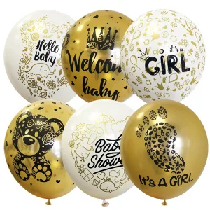 М 12"/30см Welcome Baby Girl, 25 шт. (Мексика)