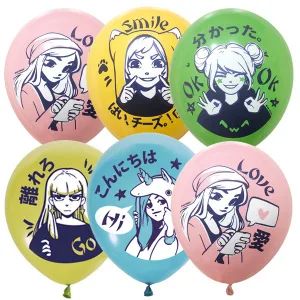 М 12"/30см Девчонки Аниме , 25 шт. (Мексика)