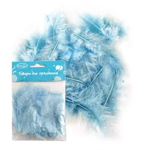 Перья Light Blue 30шт