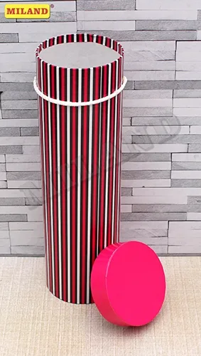 Тубус под бутылку со шнурком "Полосатик" (9,2*9,2*32 см)