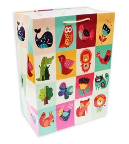Пакет подарочный  32,4*44,5*20 Веселые зверята / 1 шт.