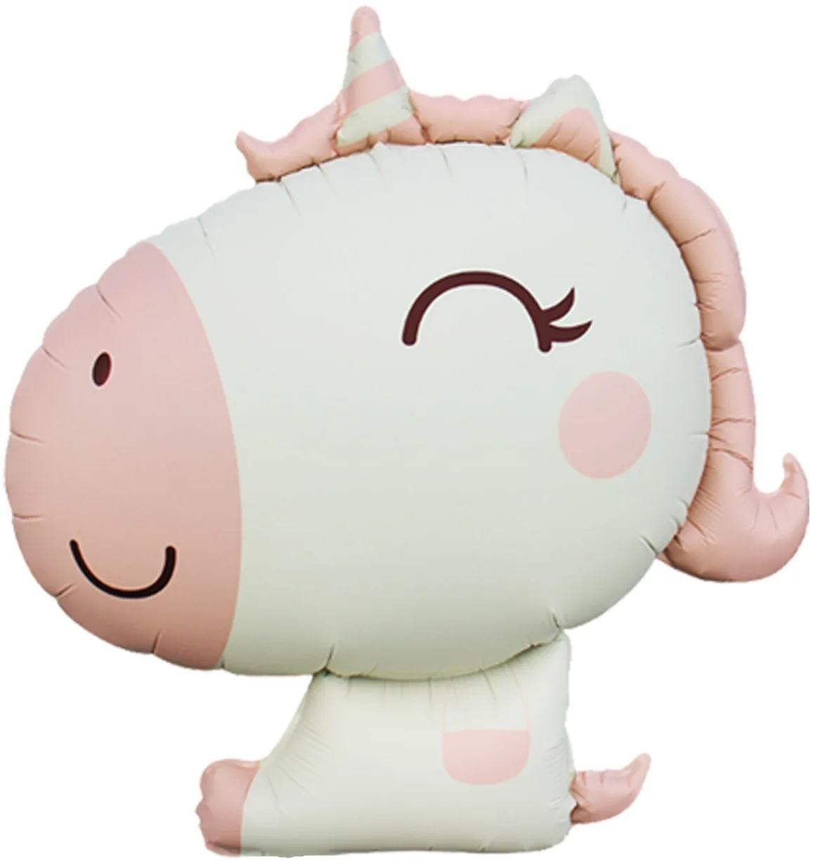 F 31"/79см Милый единорог, Розовый, Сатин, 1 шт.(Китай)