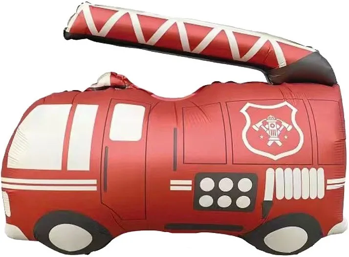 F 26"/66см Пожарная машина, Красный, Сатин, 1 шт.(Китай)