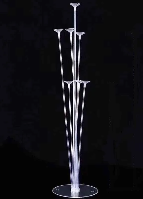 Набор стойка для шаров на акриловой основе в упаковке, 7 трубочек