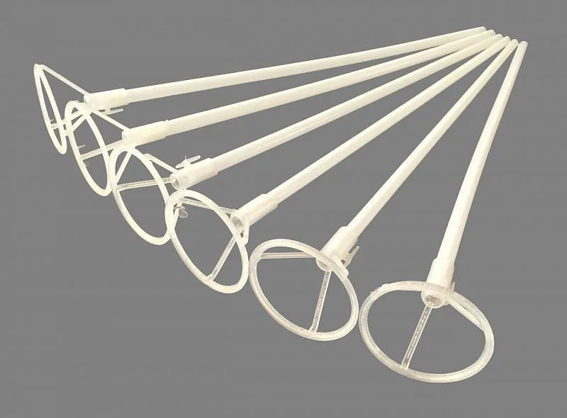 Комплект трубочка 60 см и зажим 6 см  для сферы 3D/1 шт.