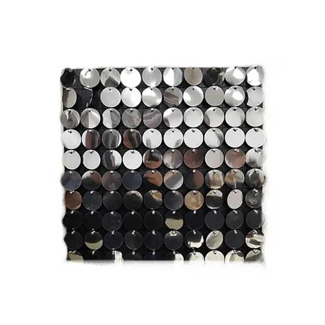 Панели с пайетками Серебро 30*30 см