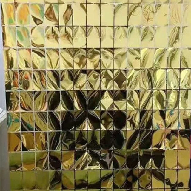 Зеркальная ткань, Золото, 100 см*200 см