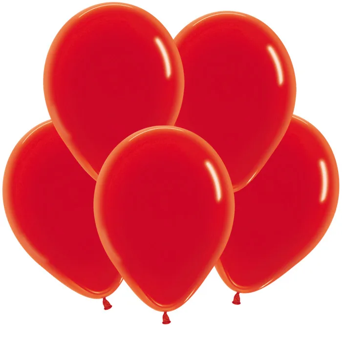 S Кристал 12"/30см Красный / 100 шт. / (Колумбия)