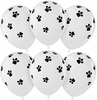 ВВ 12"/30см Лапки, Белый (200), пастель, 5 ст, 25 шт.(Малайзия)