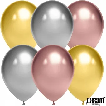 К 10"/25см Ассорти,Де Люкс, Хром, 50 шт.(Китай)