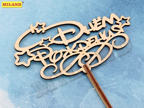 Топпер "С Днем рождения" 12*6.5*0.3 см