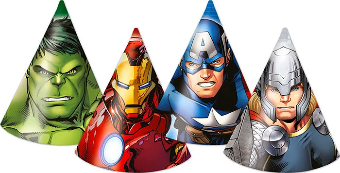 Колпаки "Мстители" / набор 6 шт./