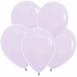 S Пастель 5"/13см Матовый Сиреневый /Пастель / 100 шт. / (Колумбия)