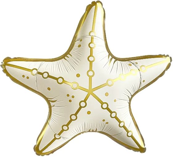 F 29"/74см Морская звезда, Кремовый, Сатин, 1 шт.(Китай)