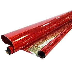 Пленка Голография Красная / рулон 70 см*7,1 м 40 мкм (Россия)