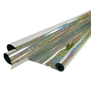 Пленка Голография Серебро / рулон 70 см*7,1 м 40 мкм (Россия)