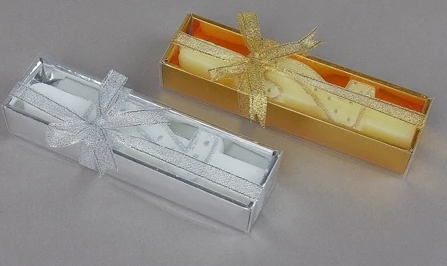 Свечи воск для торта цифра "2" микс золото/серебро