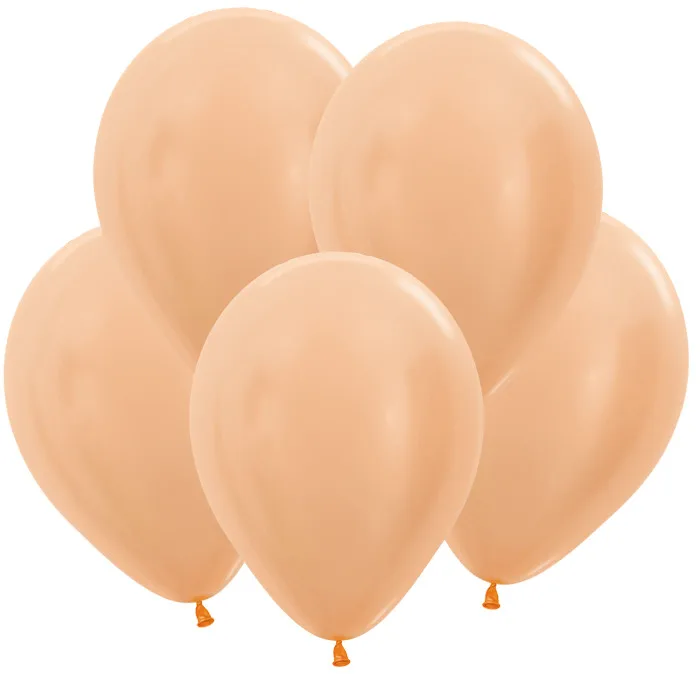 S Перламутр 12"/30см Персик / Peach Blush  / 100 шт. / (Колумбия)