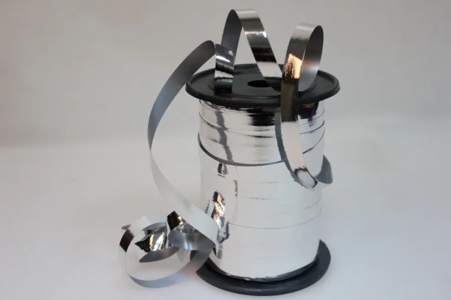 Лента металл бобина 1см*100ярд Серебро (Россия)