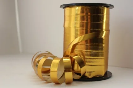 Лента металл бобина 1см*100ярд Золото (Россия)