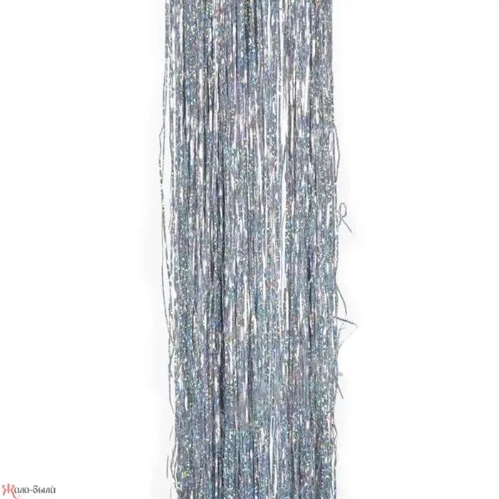 Дождик из фольги серебро 1,5 м.