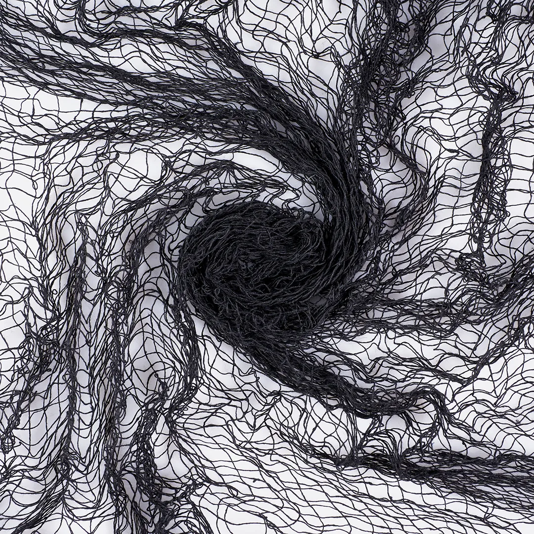 Декор.украшение, Истлевшая ткань - сетка для Хэллоуина, Черный, 76*183 см, 1 шт.