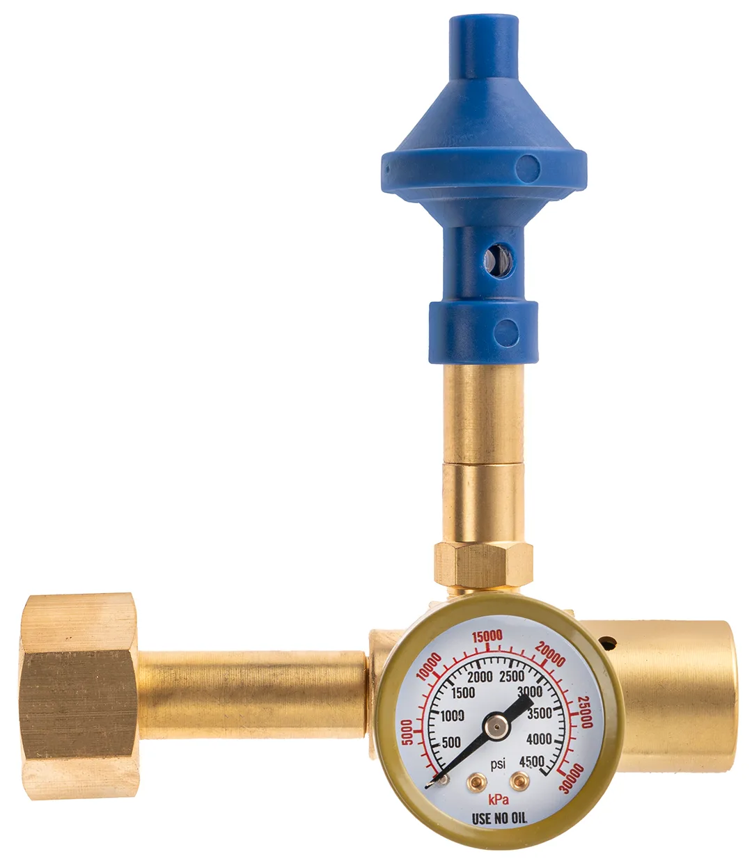 Насадка с манометром и нажимным клапаном гелий/воздух 60/40, 1 шт.