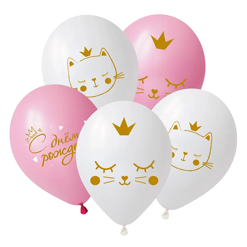 D 12"/30см Котенок принцесса, Ассорти Пастель,/50 шт./(Вьетнам)