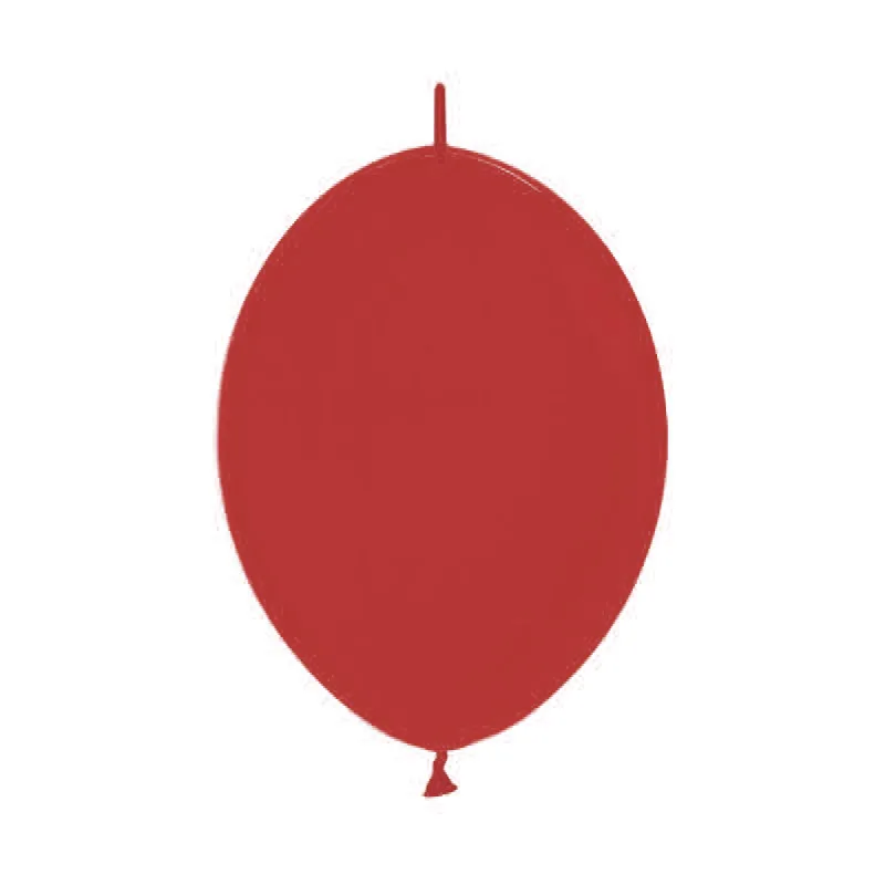 D Линколун Пастель 12"/30см Красный, Пастель (Яркий красный)/ 50 шт. / (Вьетнам)