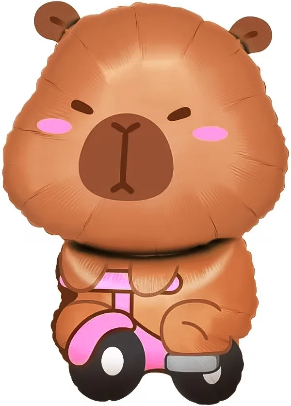 F 26"/66см Капибара на велосипеде, 1 шт.(Китай)