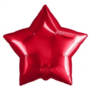 Р 9''/23 см Звезда, Красный, 5 шт. (Россия)