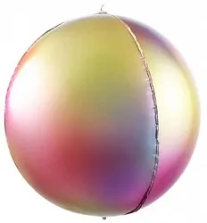 F 22"/56 см Сфера 3D, Радужная феерия, Градиент, 1 шт.(Китай)