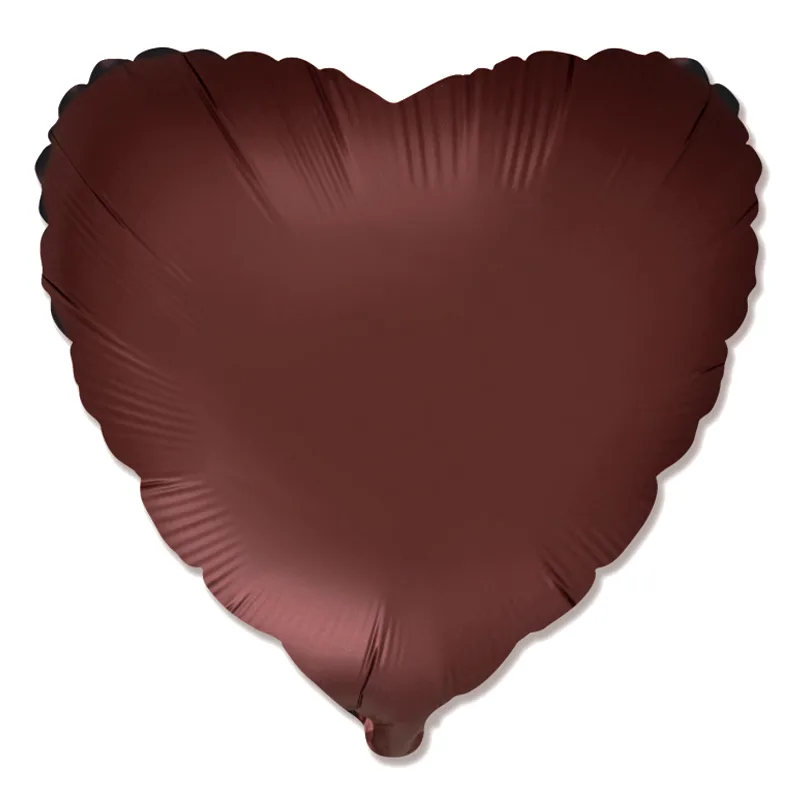 И 18"/46см Сердце Ройбуш, Сатин/ 1 шт / (Испания)