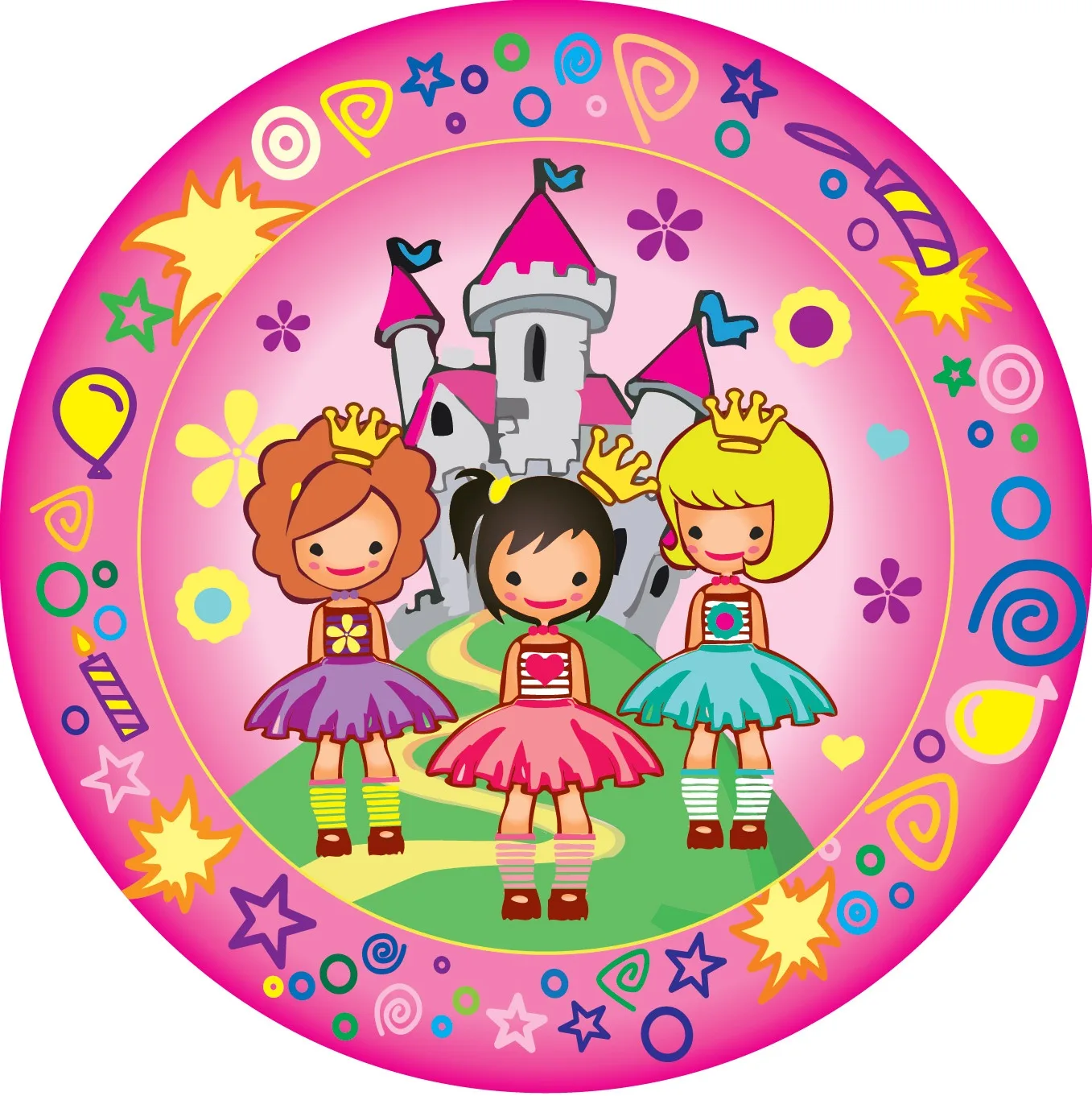 Тарелки "Веселуха" 18см. Моя Принцесса (уп. 6 шт.)