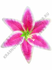 Лилия из парчи 16см (цвета в ассортименте)