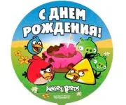 И 18"  Angry Birds С Днем Рождения / 1 шт /