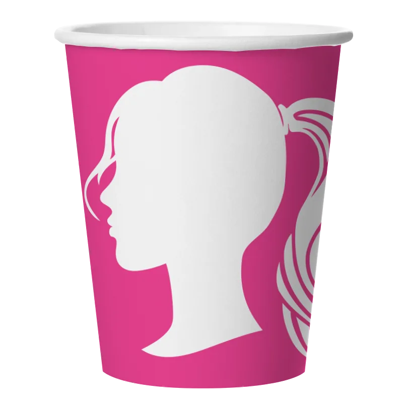 Стаканы (250 мл) Красотка, Розовый, 6 шт.