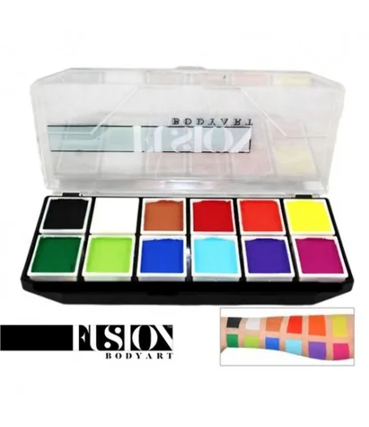 Аквагрим Fusion набор стандартных цветов 12*10