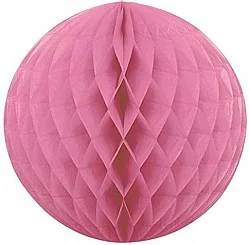 Бумажный шар Розовый 25см.