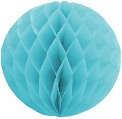 Бумажный шар Голубой 25см.