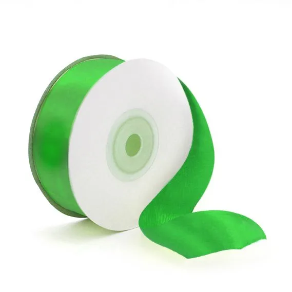 Лента Атлас Зеленый 1/ 12 мм * 22,85 м (Китай)