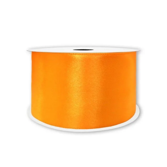 Лента Атлас Оранжевый / 50 мм * 22,85 м (Китай)