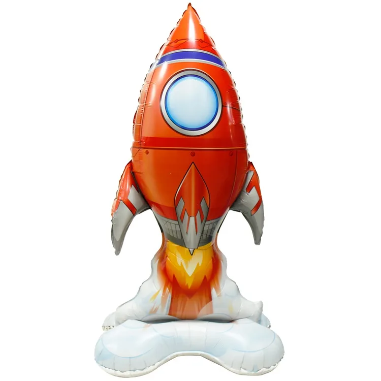 К 50"/127см Ходячая Фигура, Ракета красная, 1 шт. в упак. ,(Китай)