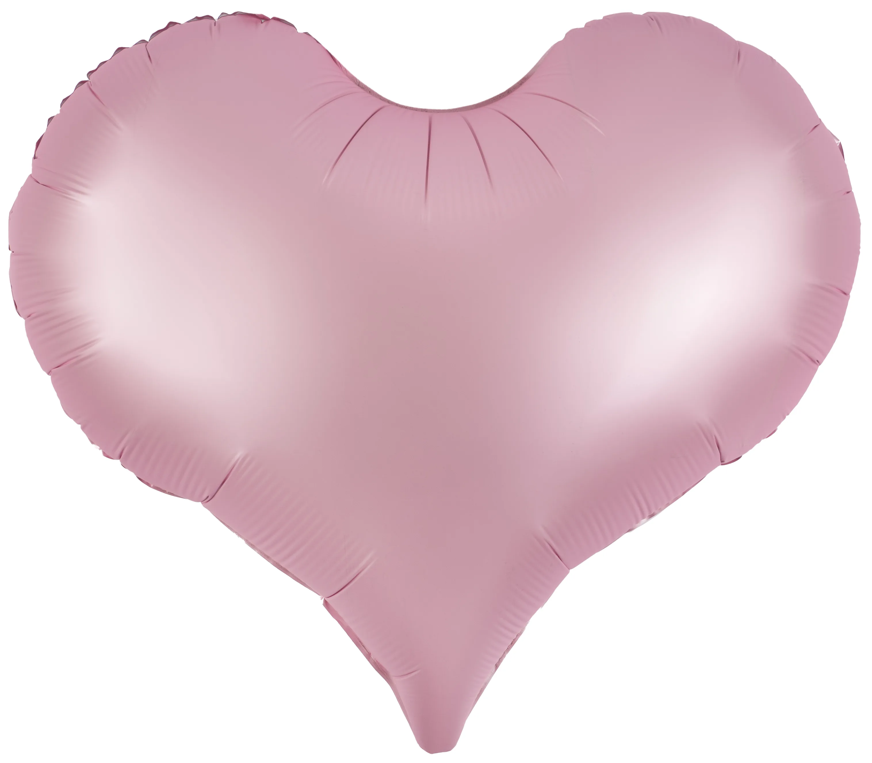 F 24"/61см Сердце, Люкс, Розовый, Матовый, 1 шт. в упак. (Китай)